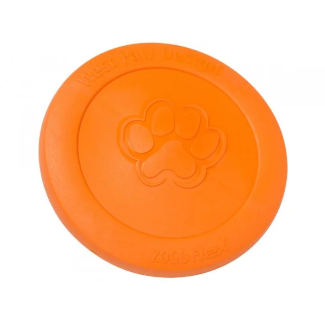 Игрушка West Paw Zisc Large Tangerine для собак, 22 см