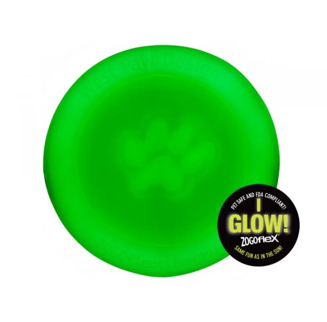 Люминисцентная игрушка West Paw Zisc Small Glow для собак, 17 см