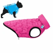 Двусторонняя куртка AiryVest Uni M48 для собак, розово-черная