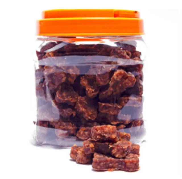 Ласощі кістка Dog Snack з качиним м'ясом і рисом для собак від 2-х місяців, 5 см, 500 г