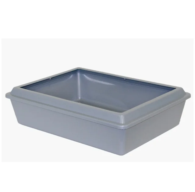 Туалет Moderna Classic для кошек, с бортиком, розовый, 42 х 31 х 13 см