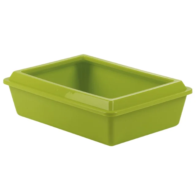 Туалет Moderna Classic для кошек, с бортиком, розовый, 50 х 38 х 14 см
