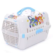 Переноска Moderna Trendy Runner Friends Forever для котів, блакитна, 51×31×34 см