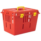 Переноска Savic Pet Caddy 1 для собак дрібних порід і котів, червона, 47×33×32 см