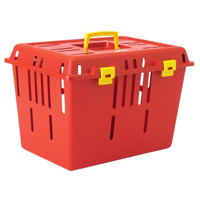 Переноска Savic Pet Caddy 1 для собак дрібних порід і котів, червона, 47×33×32 см