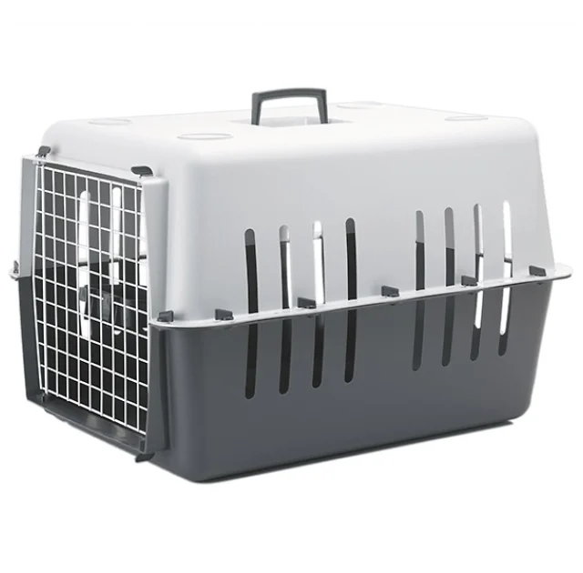 Переноска Savic Pet Carrier 4 для собак, пластик, сіра, 66×47×43 см