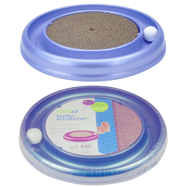 Интерактивная игрушка когтеточка Coastal Turbo Scratcher для кошек, 40 х 4,5 см