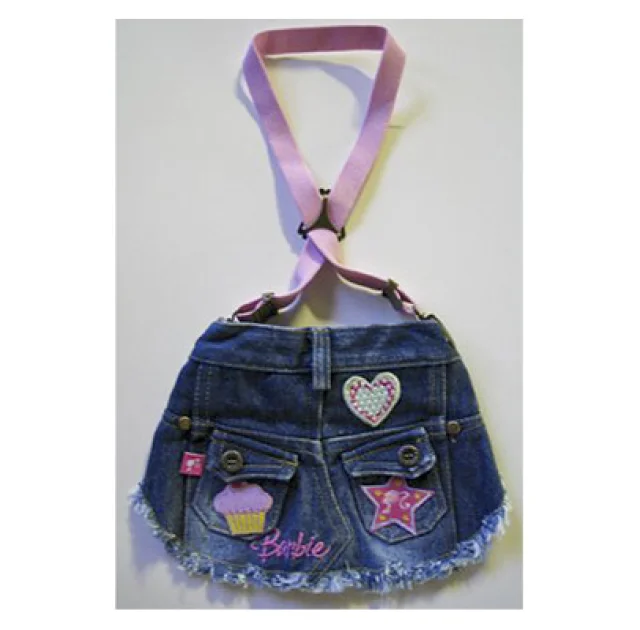 Котоновая юбочка Monkey Daze Barbie Skirt Denim для собак, размер M, синий