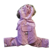 Комбінезон Monkey Daze Pink Vinyl Jumper з капюшоном, для собак, розмір XXS, рожевий