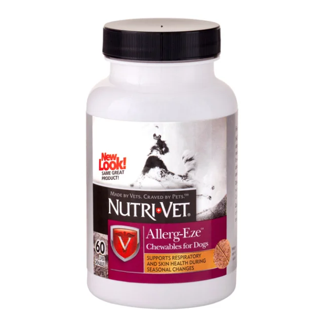 Жевательные таблетки при аллергии Nutri-Vet Allerg-Eze для собак, 60 табл