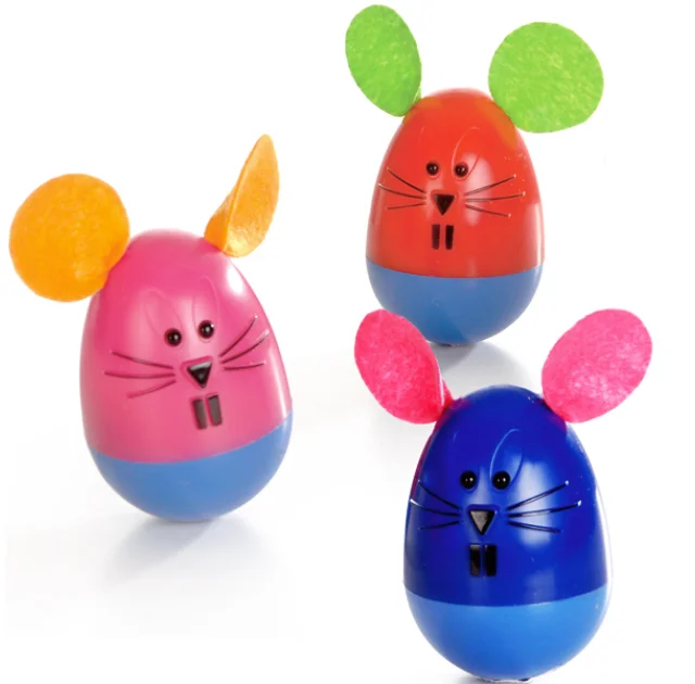 Игрушка мышь неваляшка Pet Products для кошек, пластик, 7,5 см