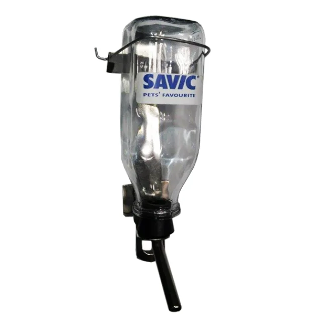 Бутылка Savic Glass Bottle с креплением в клетку, для собак и грызунов, 1 л