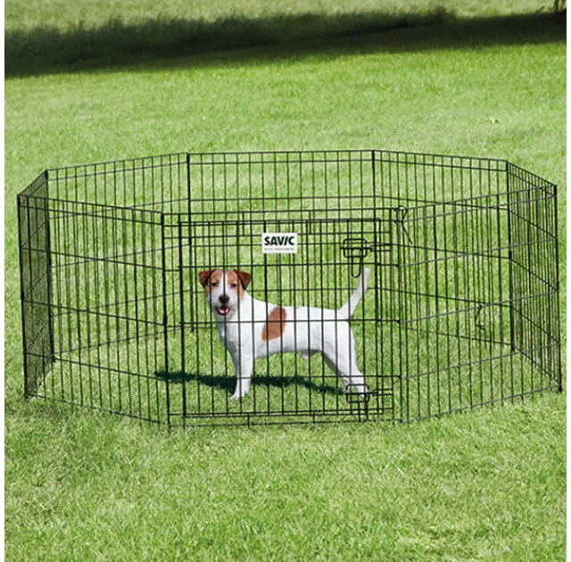 Вольєр Savic Dog Park для цуценят, цинк, 8 панелей, цинк, 61 х 61 см