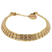 Цепочка Shiboo Sissi-Choker со стразами Сваровски, для собак, золото, 35 см