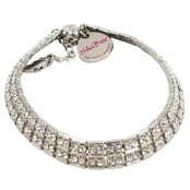 Цепочка Shiboo Sissi-Choker со стразами Сваровски, для собак, серебро, 30 см