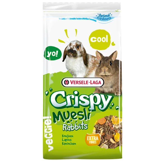 Повноцінний корм Versele-Laga Crispy Muesli Rabbits Cuni для карликових кроликів, 20 кг