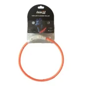 Нашийник AnimAll LED для собак, розмір L, 70 см, помаранчевий