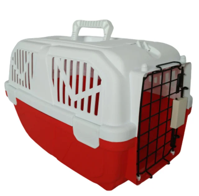 Переноска AnimAll P1079 для кошек и собак, красная, 47×31×30 см