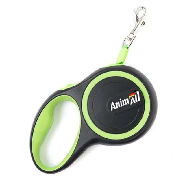 Рулетка повідець AnimAll для собак до 25 кг, салатовий