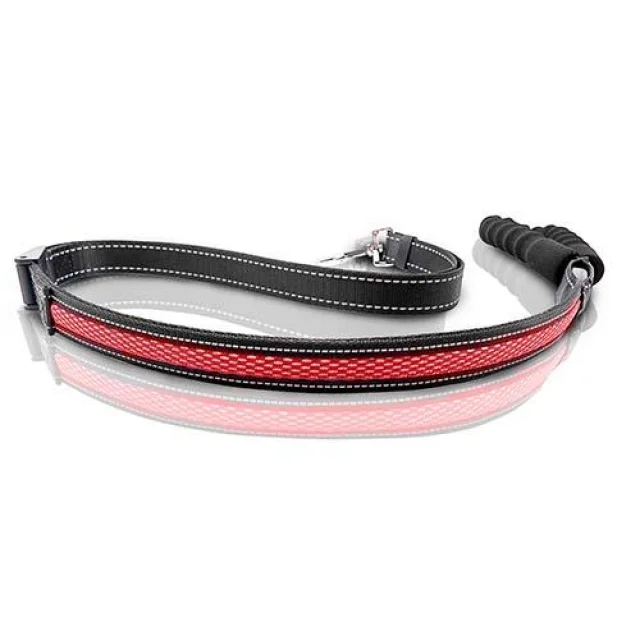 Поводок регулируемый LED AnimAll 2,5/120-150 см, красный