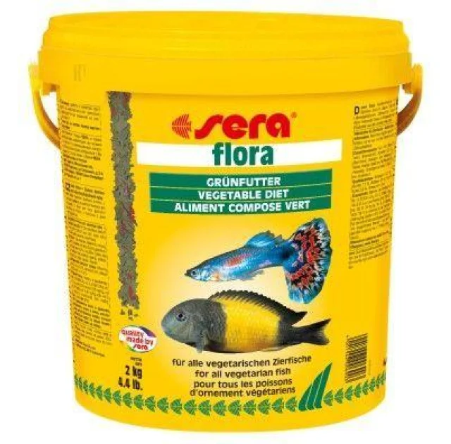 Sera Flora корм рослинний з спіруліна (пластівці), 10000 мл