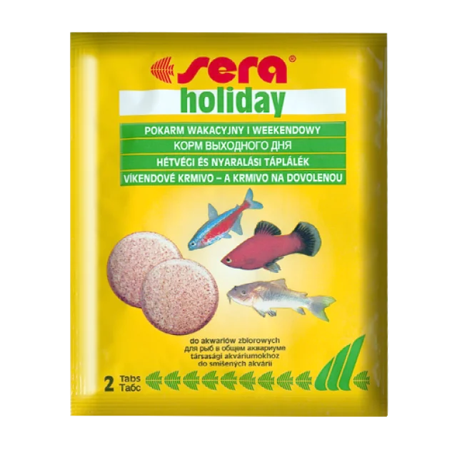 Sera Holiday корм выходного дня, 2 таблетки