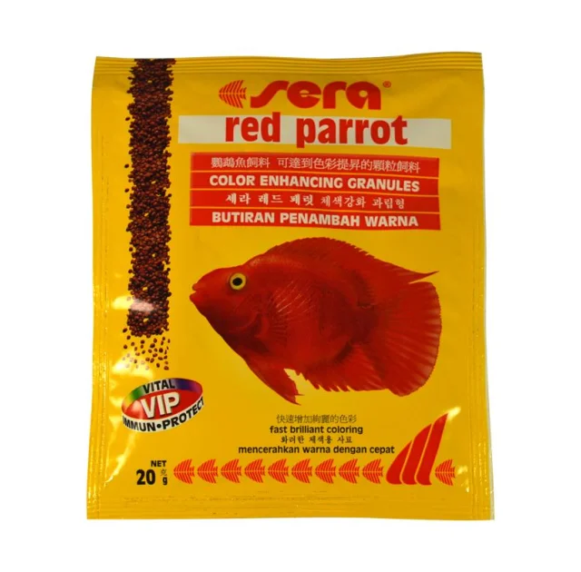 Sera Red Parrot корм для рыб красный папугай, 20 г