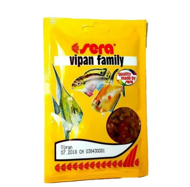 Sera Vipan Family корм для всех видов рыб в виде хлопьев, 5 г