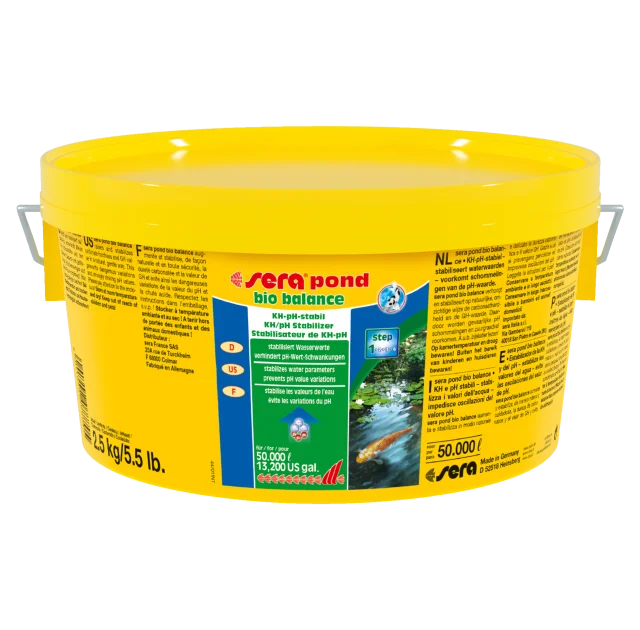 Sera Pond Bio Balance для повышения урвня gH и kH в пруду (баланс после дождей) на 27т - 2,5 кг