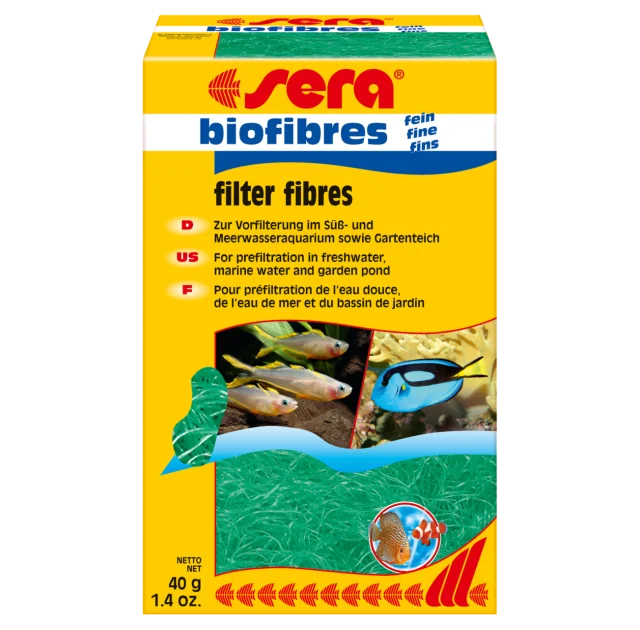 Синтетический наполнитель Sera Biofibres Fine для фильтров, 40 г