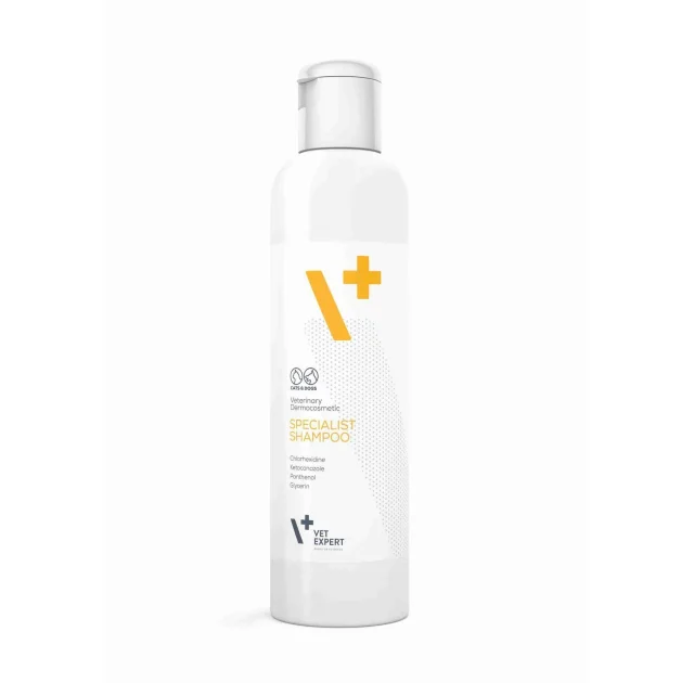 Антибактериальный противогрибковый шампунь VetExpert Specialist Shampoo для кошек и собак, 250 мл