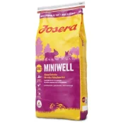 Сухий корм Josera Adult Miniwell для дорослих собак малих порід, з птахом, рисом і кукурудзою, 15 кг