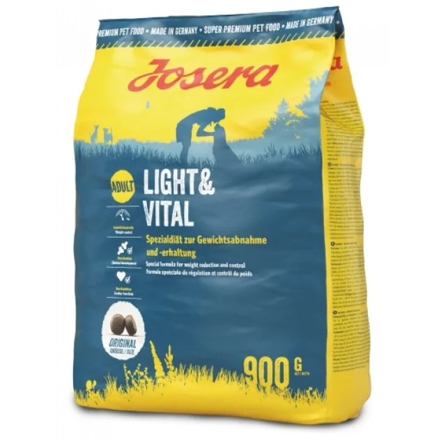 Сухой корм Josera Light & Vital Диетический для взрослых собак для контроля избыточного веса, с птицей, 900 г