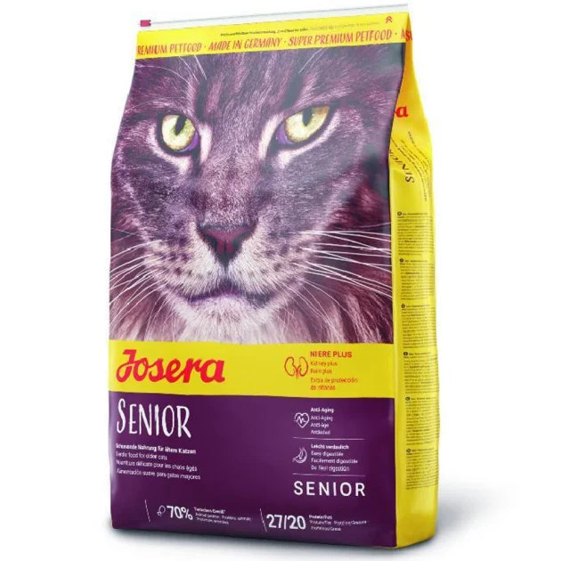 Сухой корм Josera Senior для пожилых кошек при хронической почечной недостаточности, с печенью и рисом, 10 кг