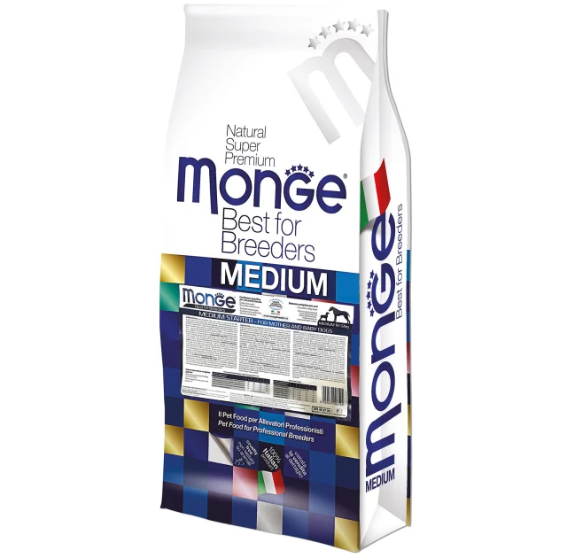 Сухой корм MONGE DOG Medium Starter для собак от 10 кг до 80 кг, 15 кг