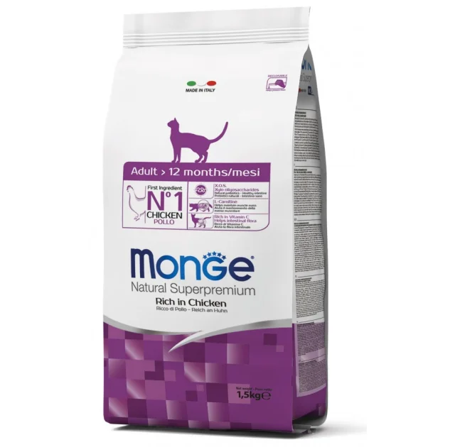Сухий корм MONGE CAT Adult, 1.5 кг
