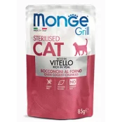 Вологий корм MONGE CAT GRILL Sterilised телятина, 85 г