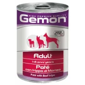 Вологий корм GEMON DOG WET Adult паштет з яловичим рубцем 0,4 кг