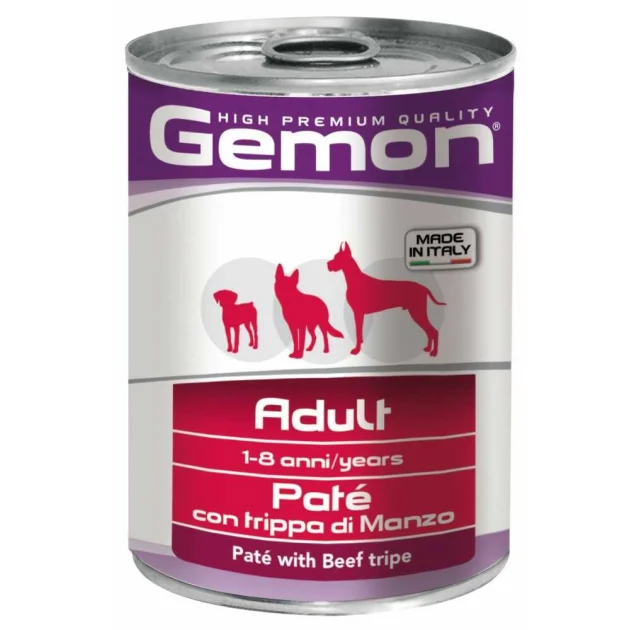 Вологий корм GEMON DOG WET Adult паштет з яловичим рубцем 0,4 кг