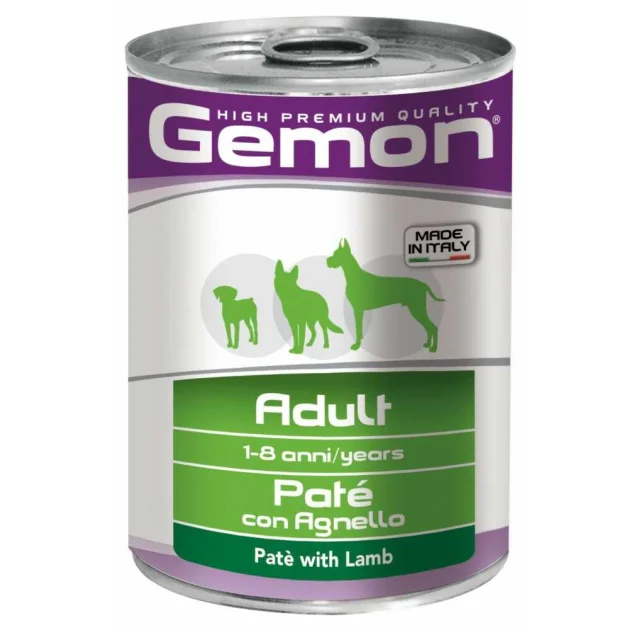 Вологий корм GEMON DOG WET Adult паштет з ягням 0,4 кг