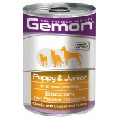 Влажный корм GEMON DOG  WET Puppy & Junior кусочки с курицей и индейкой 0,415 кг