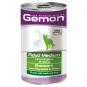 Вологий корм GEMON DOG WET Medium Adult шматочки з ягням і рисом 1,25 кг