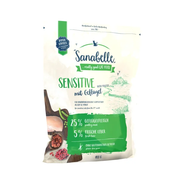 Сухой корм Bosch Sanabelle Sensitive с мясом домашней птицы, для кошек, 2 кг
