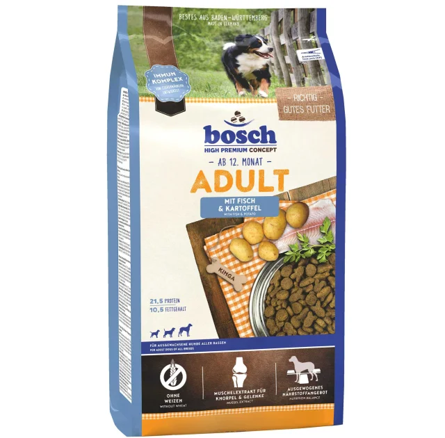 Сухий корм Bosch HPC Adult, риба і картопля, для собак, 15 кг