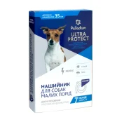 Нашийник Palladium Ultra Protect від бліх і кліщів для собак дрібних порід, синій, 35 см