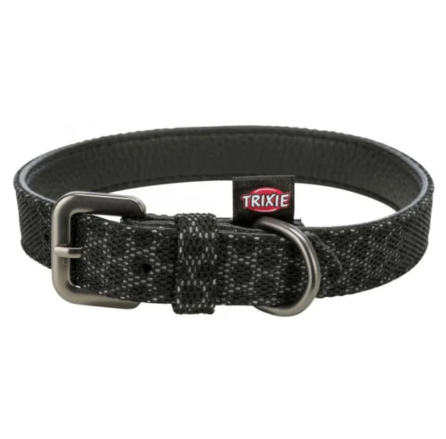 Ошейник Trixie Night Reflect S-М светоотражающий, 30-40 см х 20 мм, черный