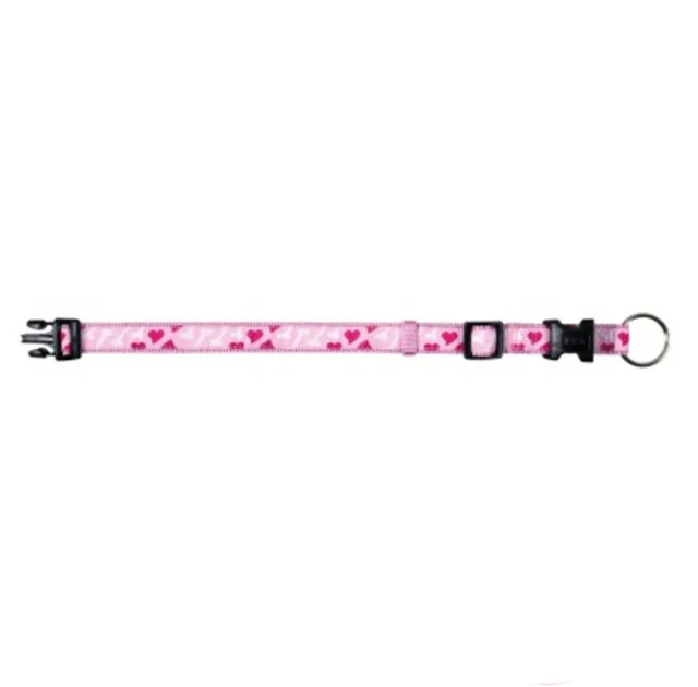 Ошейник Trixie Modern Art Rose Heart XXS-XS для чобак, 15-25 см х 10 мм, розовый