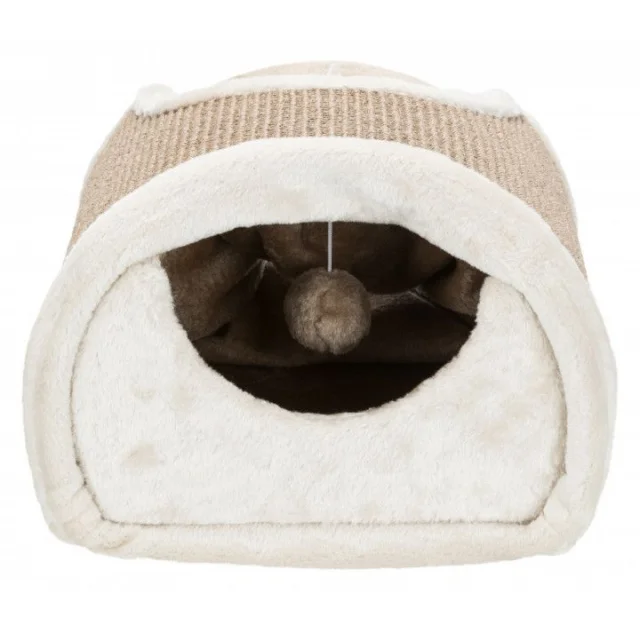 Дряпка тоннель Trixie для кошек, 110х30х38 см, серый с коричневым