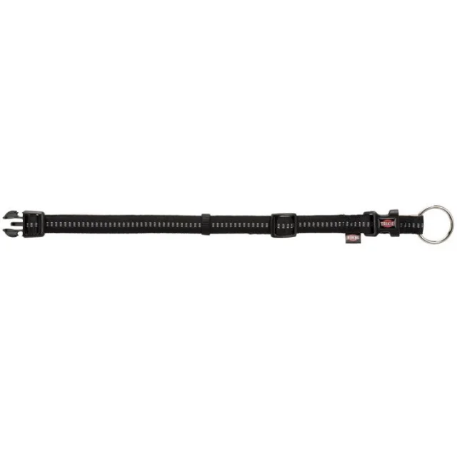 Ошейник Trixie Softline Elegance М-L двухслойный, 35-55 см х 20 мм, черно-бежевый