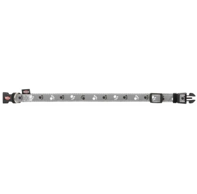 Нашийник Trixie Silver Reflect XS-S світловідбиваючий, 22-35 см х 15 мм, чорно-сірий